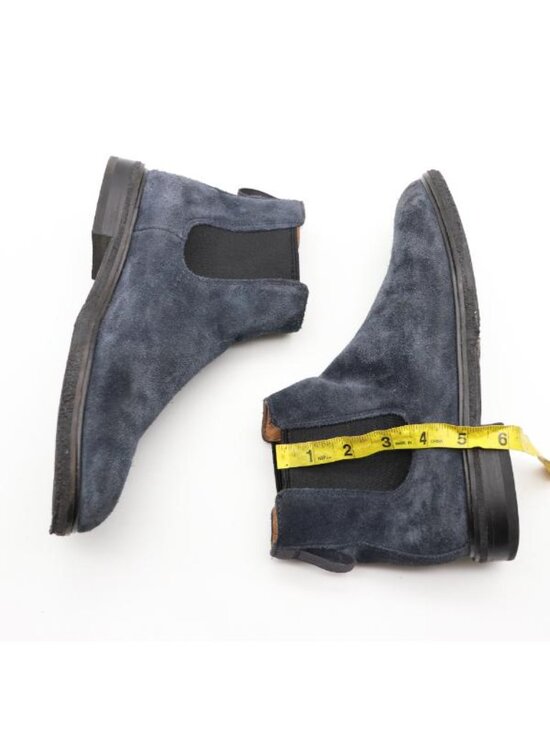 Clarks Chelsea Boots Men\'s Size 7.5 M Navy Suede Slip On Dress Casual Crepe Sole main image 4